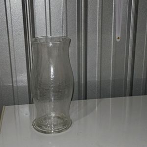 Illuminations hand crafted glassware crackled look candle holder ( candle not )